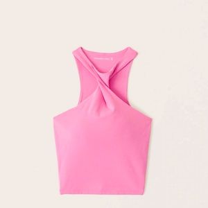 Abercrombie & Fitch Hot Pink Crop Top